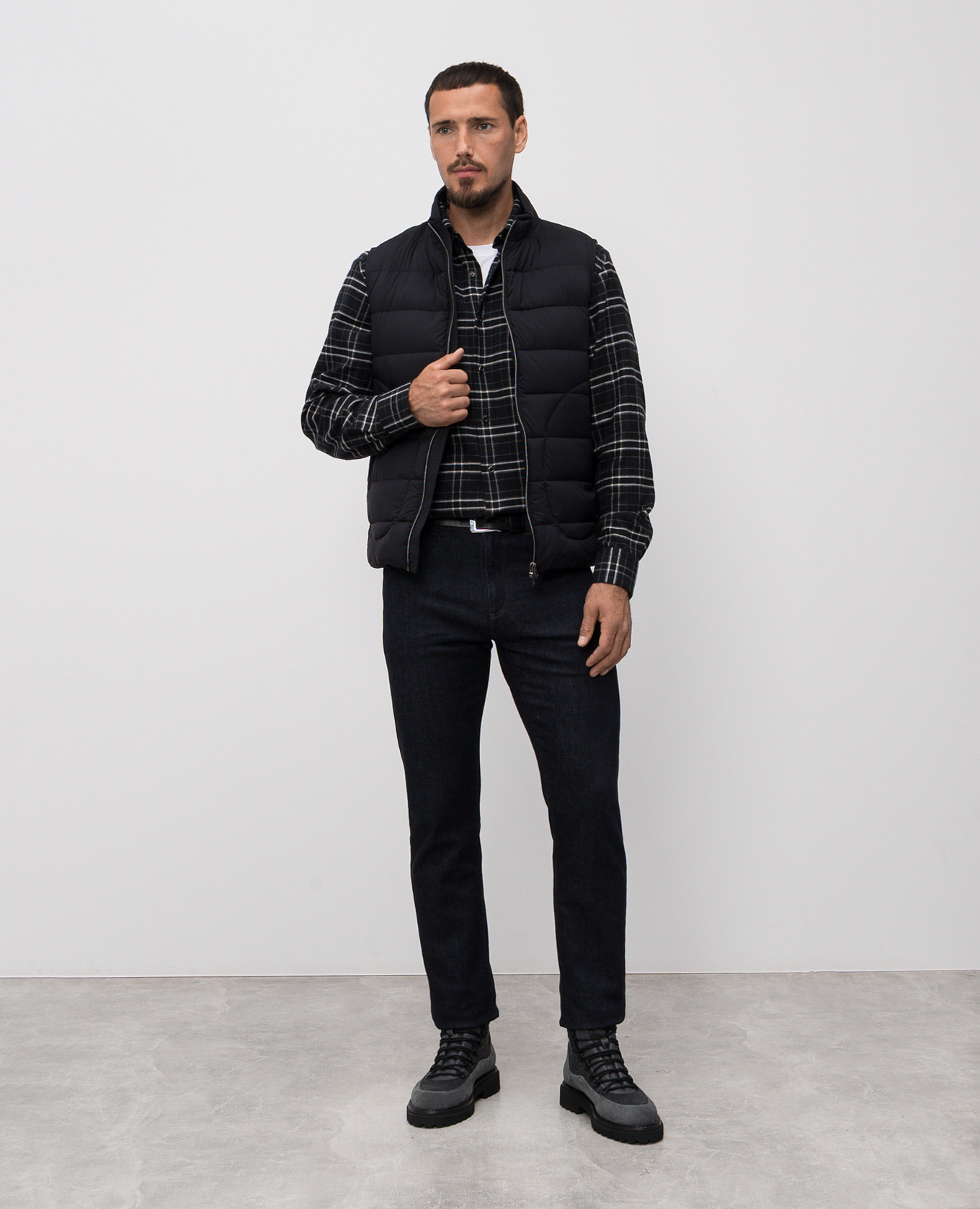 

Black checkered shirt Stefano Ricci