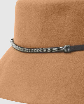 Peserico Brown wool cloche S36206C0RCC699