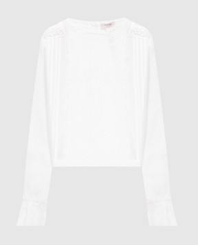 Twinset White blouse with lace 251TP2381