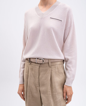 Peserico Beige nubuck belt S32595C0CC688