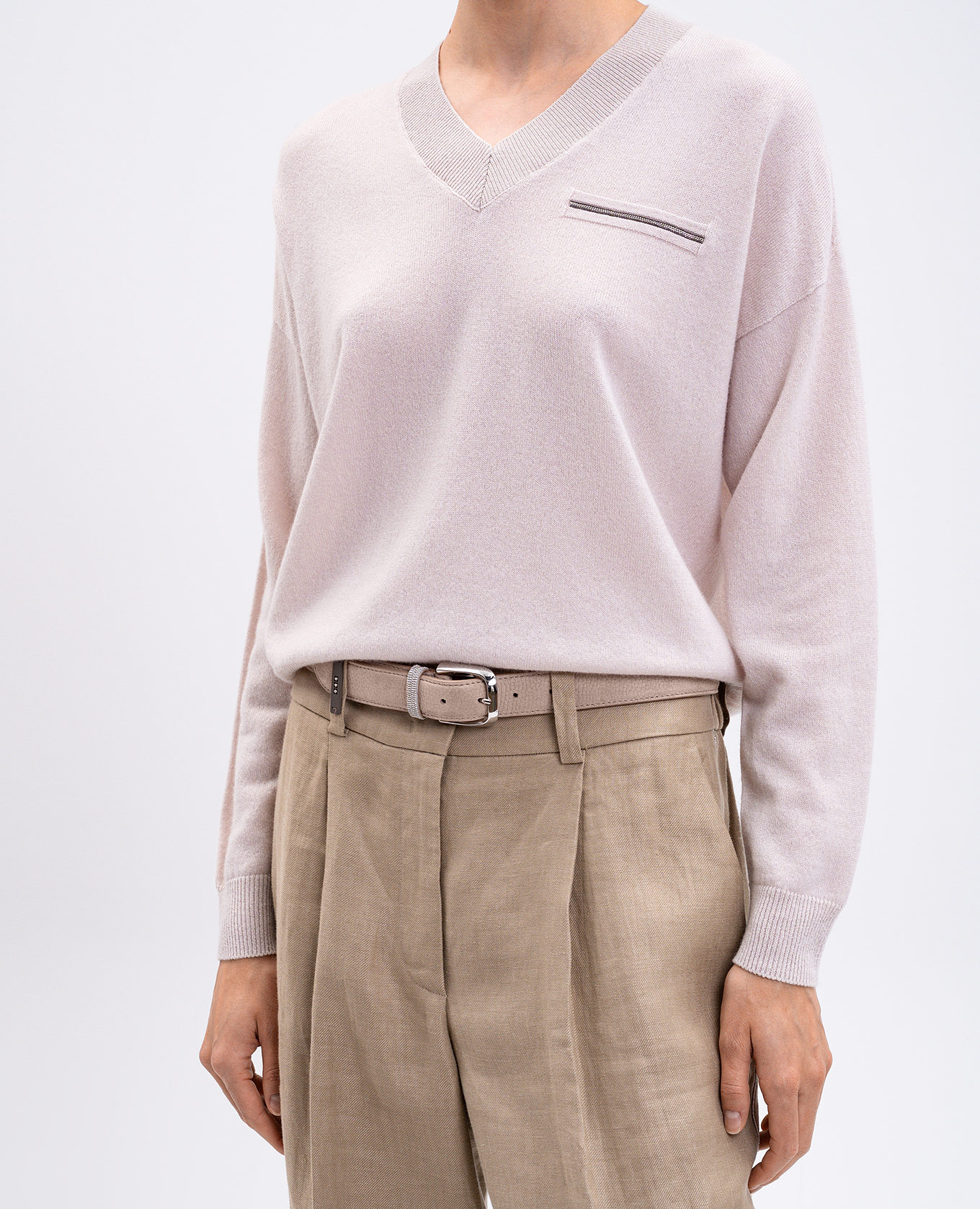 

Beige nubuck belt Peserico