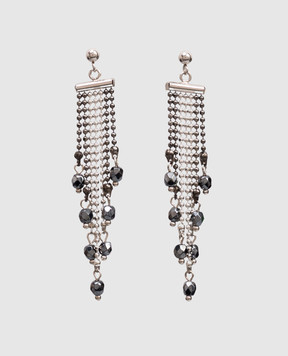 Peserico Silver earrings with beads S35483C0CC702