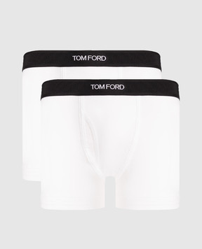 Tom Ford Set of white boxer briefs with logo T4XC31410