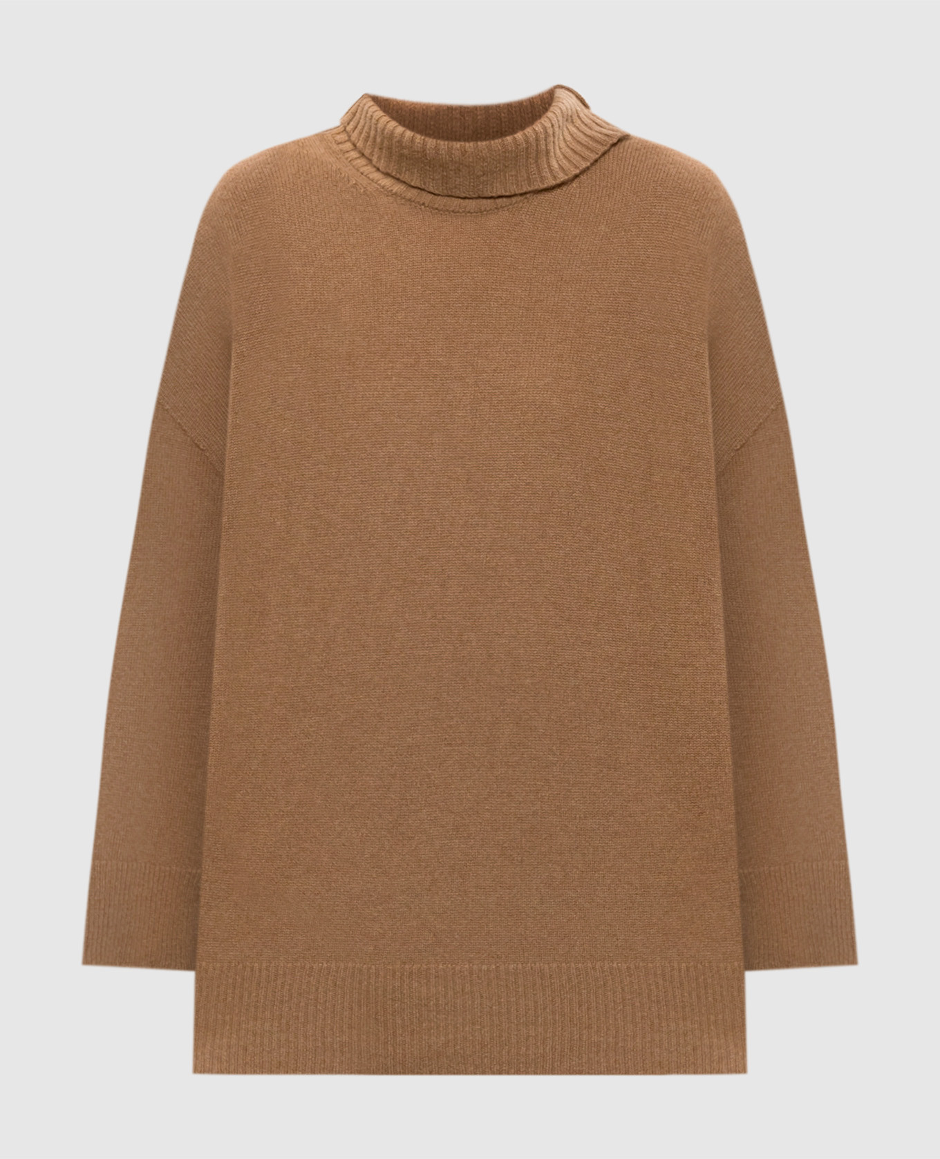 

Brown wool and cashmere sweater Solotre