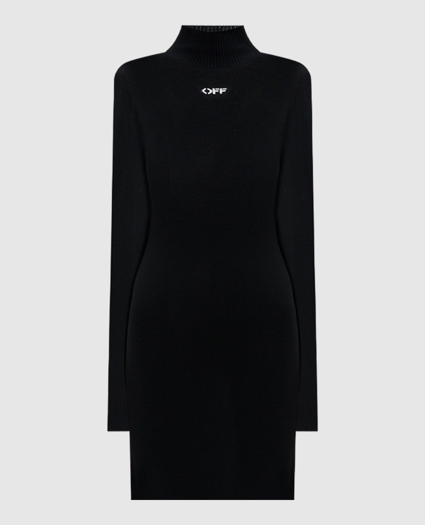 

Black mini dress with Off logo pattern Off-White