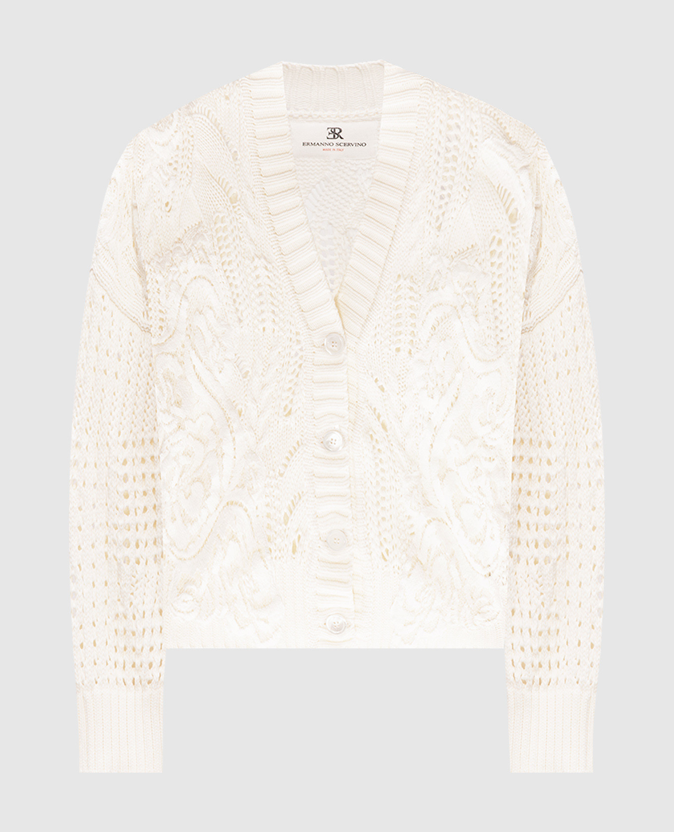 

White cardigan with lace Ermanno Scervino