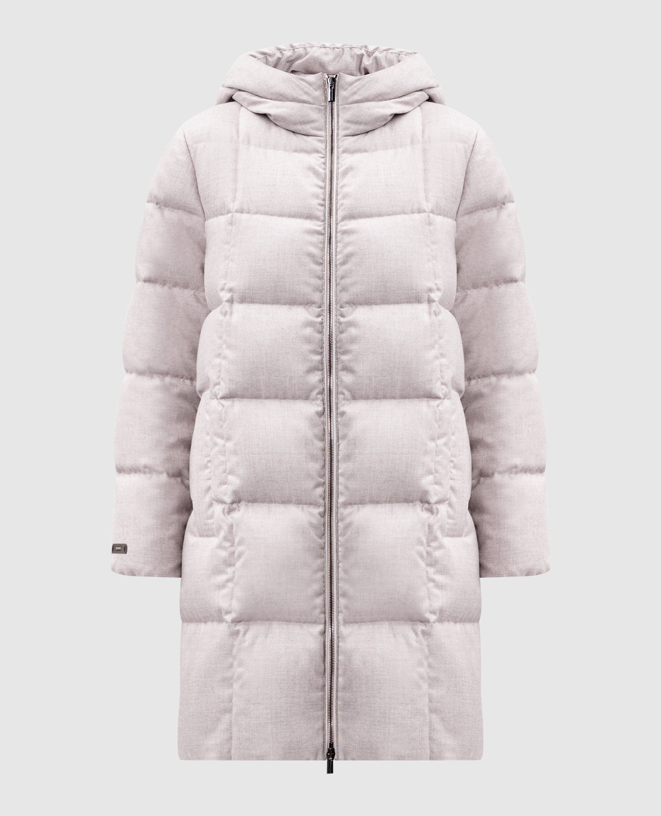 

Beige down jacket with monil chain Peserico