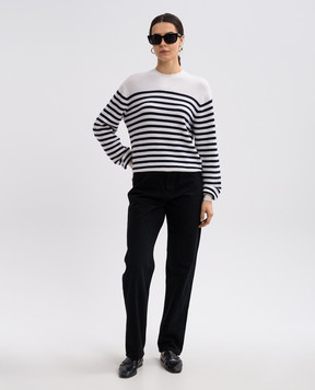Khaite Beige Viola cashmere striped jumper 9305648