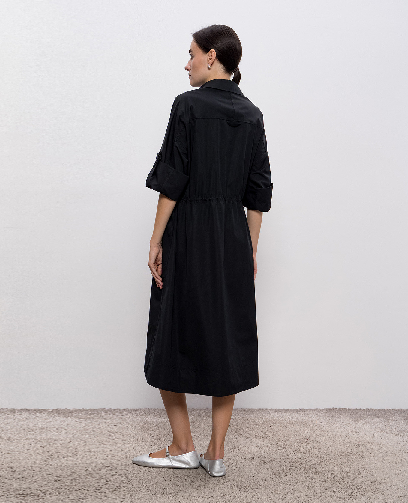 

Black midi shirt dress Babe Pay Pls