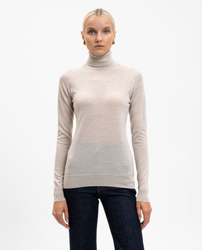John Smedley Beige CATKIN merino wool golf shirt CATKIN