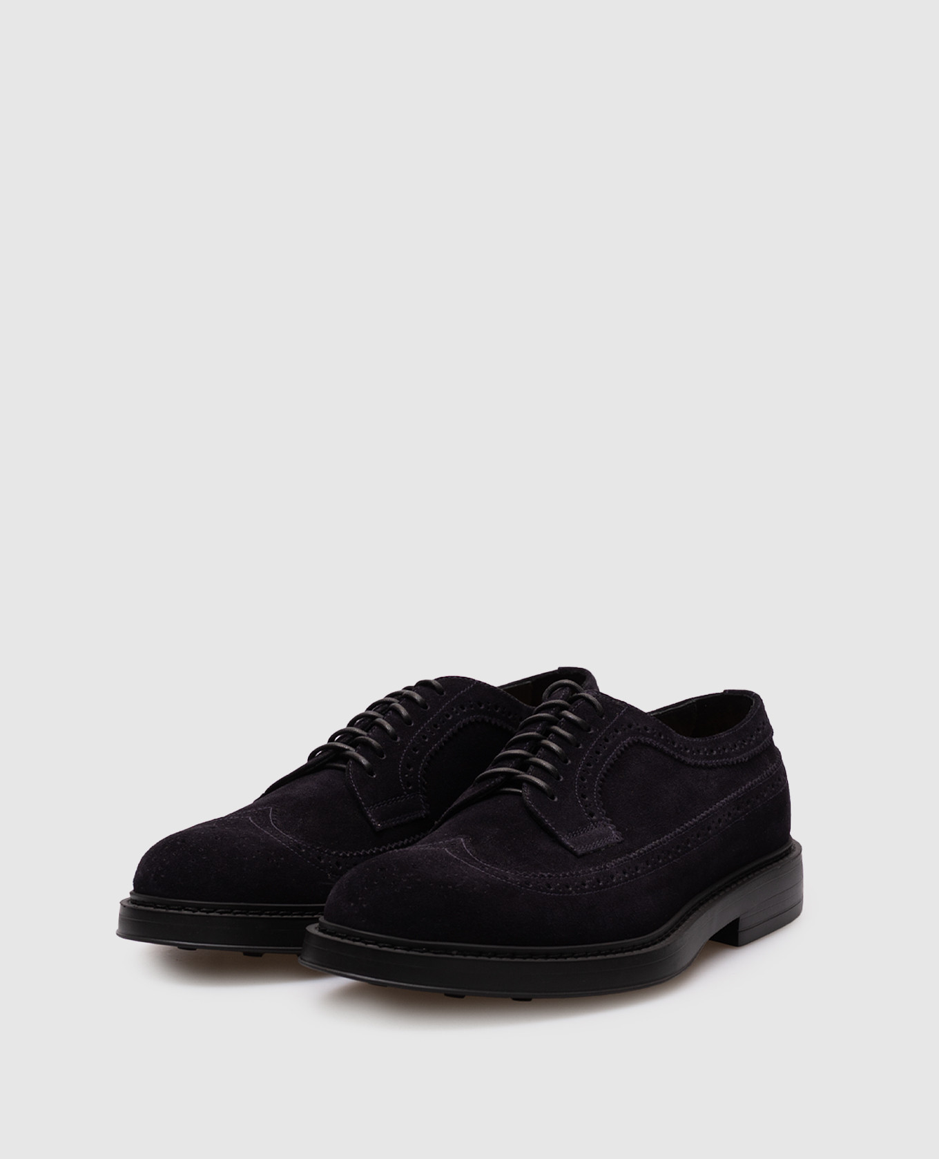 

Blue suede brogues Doucal's