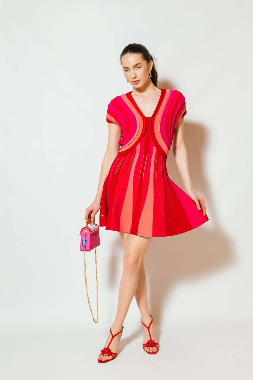 Pink mini dress Balmain 6