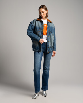 Max & Co Souvenirs of Life blue denim jacket MERIDA