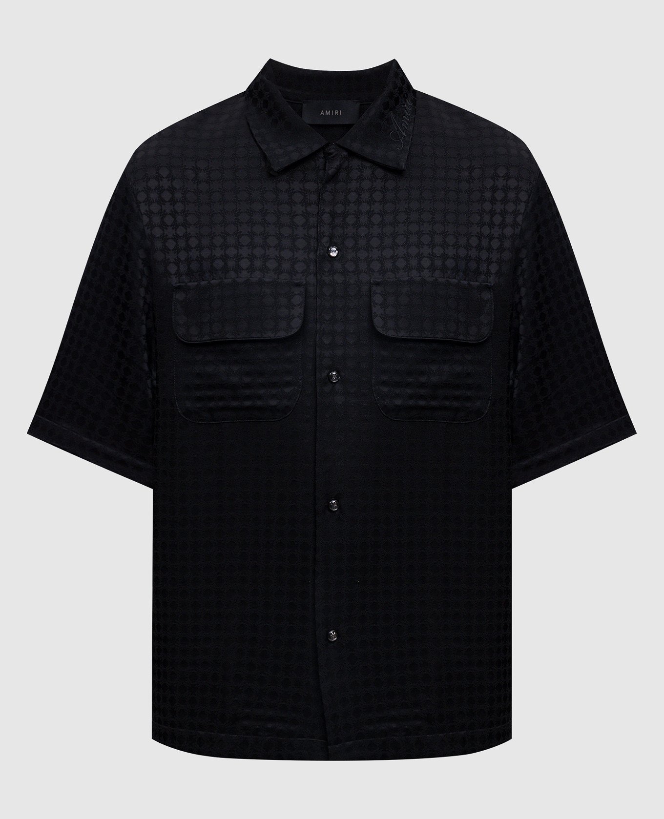 

Black shirt in woven monogram logo pattern AMIRI