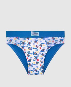 RiminiVeste Gasolino children's blue briefs with 21 print U3659