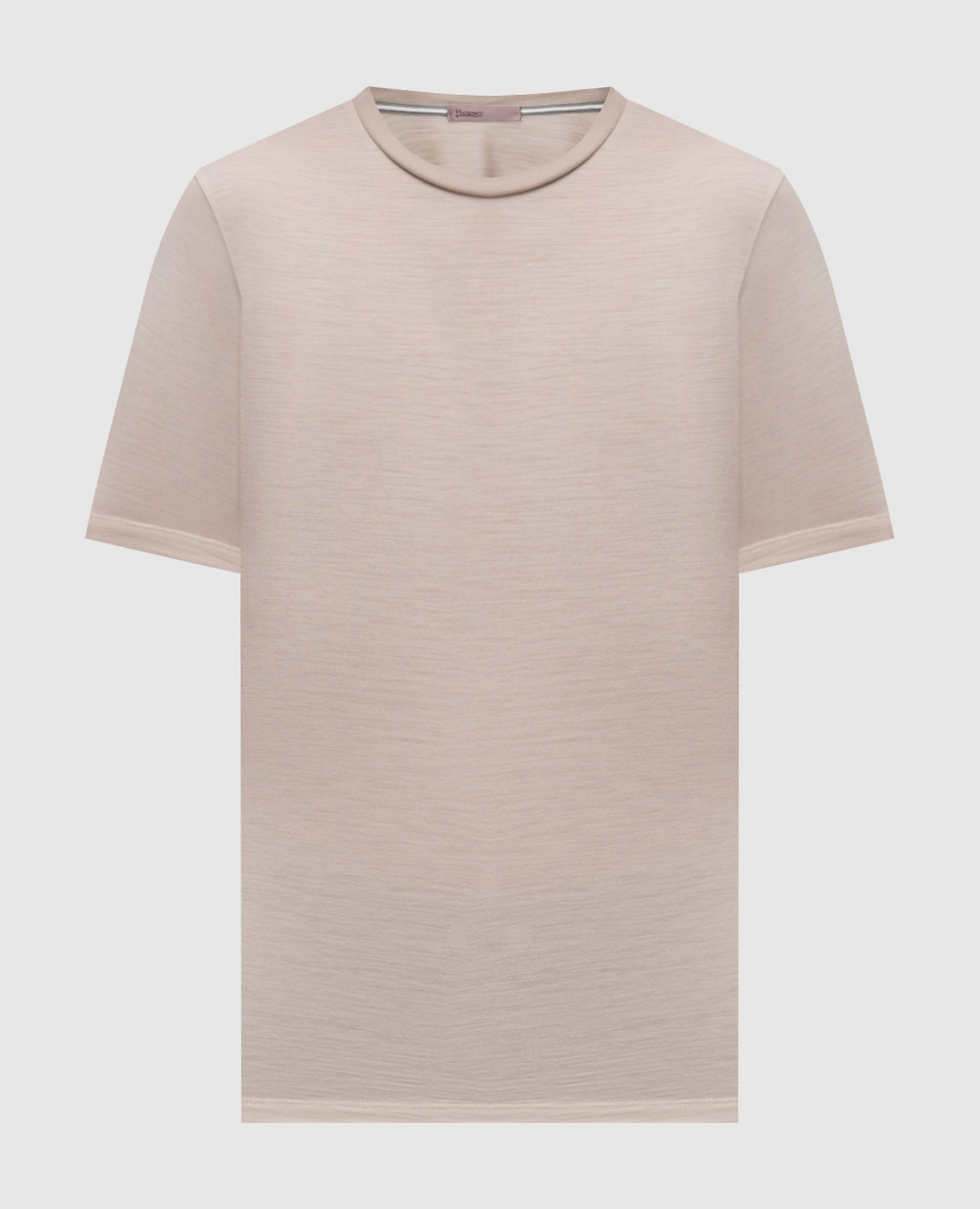 Beige wool T-shirt Herno