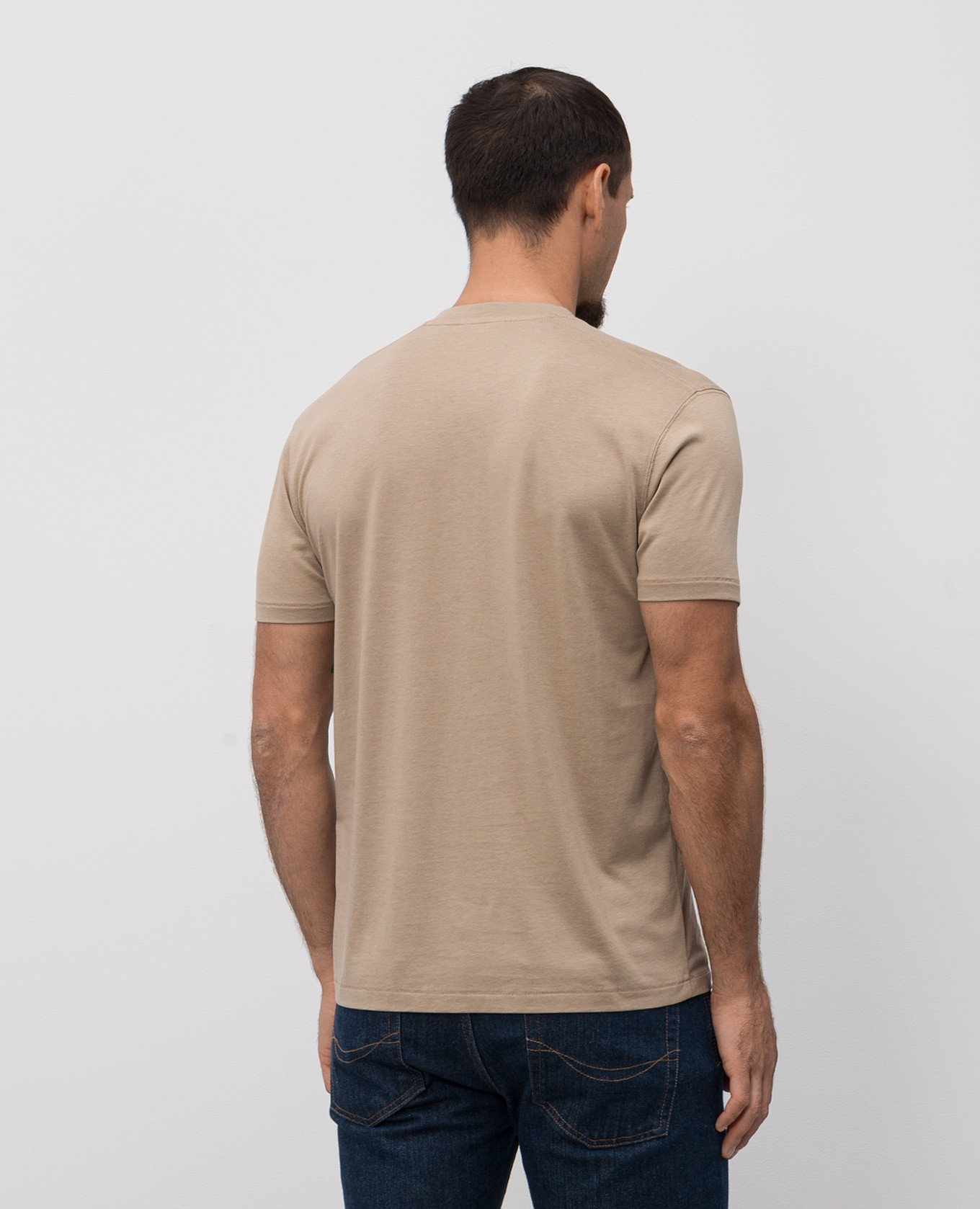 

Beige T-shirt with logo Tom Ford
