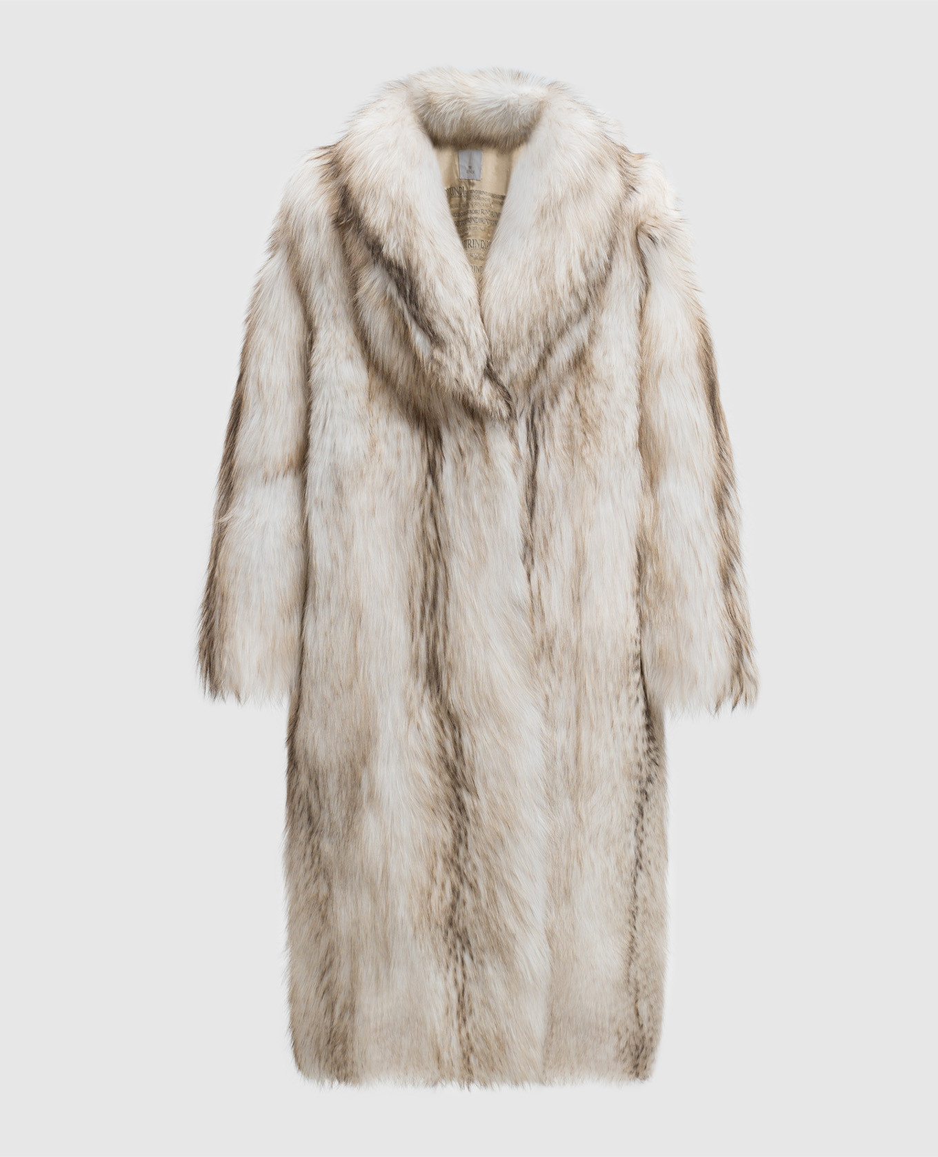 

Beige fur coat made of fox fur Rindi