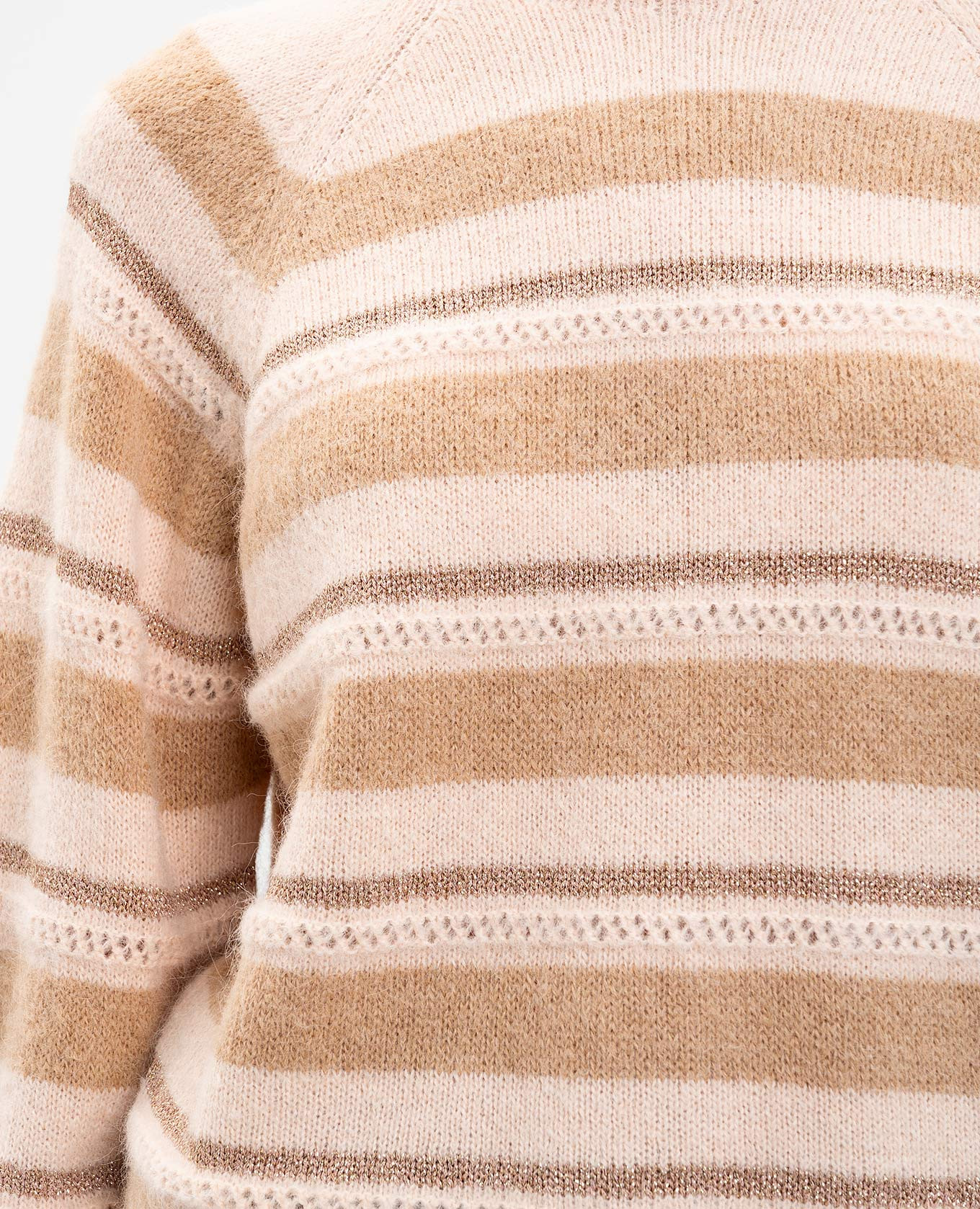 

Striped alpaca sweater Twinset, Pink