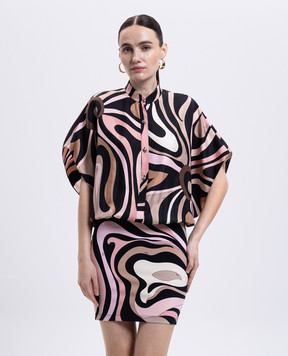 PUCCI Dress with silk in a branded print 5HJG505H761