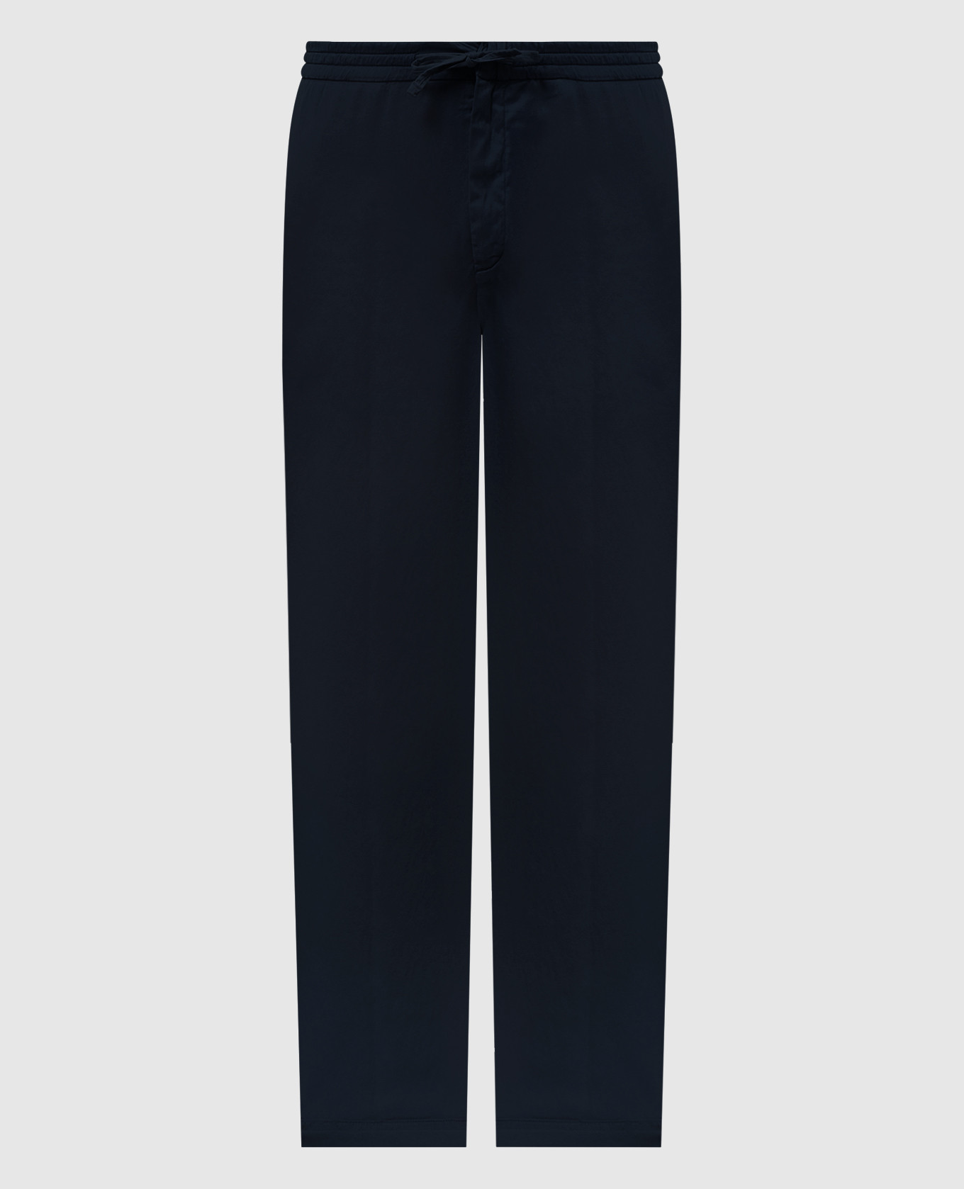 Blue linen and wool pants Canali