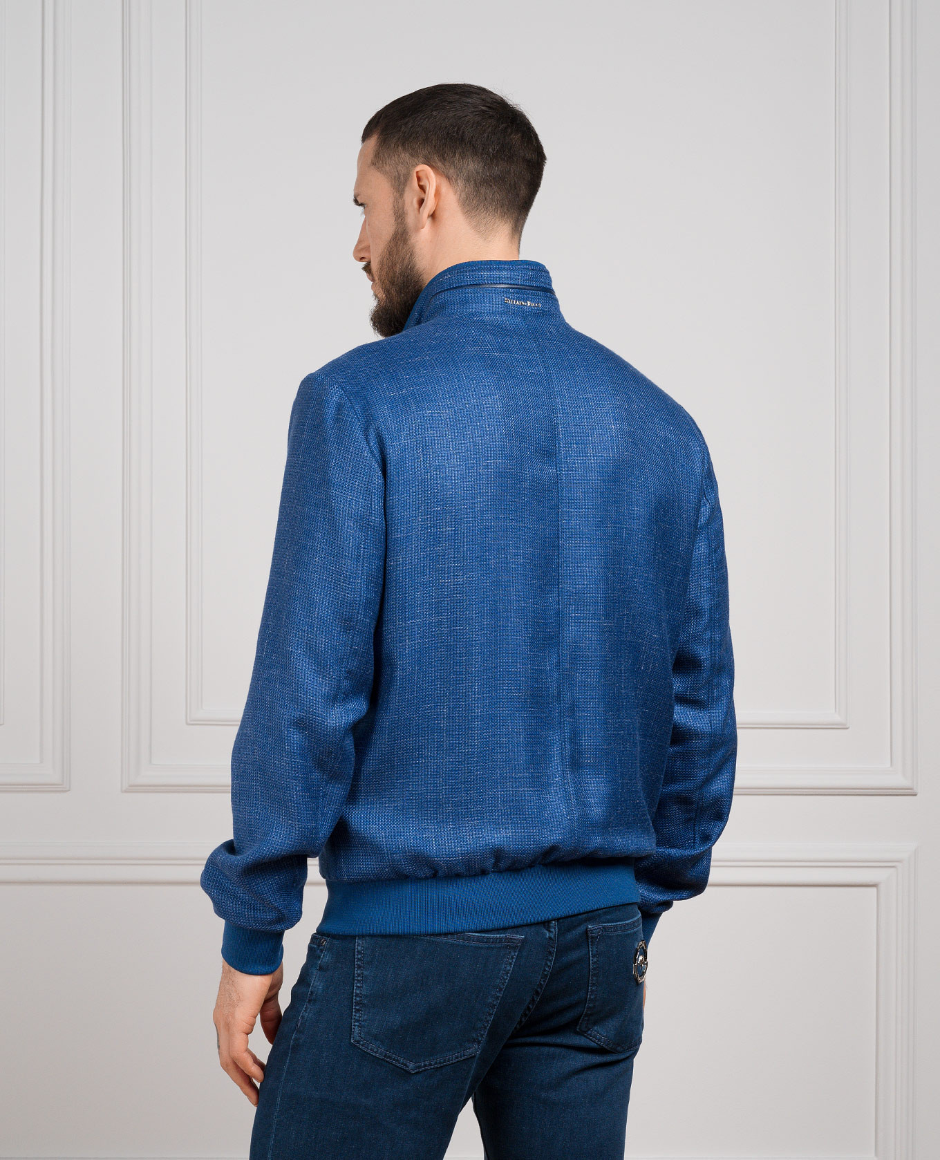 

Blue jacket made of cashmere, silk and linen Stefano Ricci