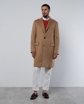 COLOMBO Brown coat made of wool CP001355945