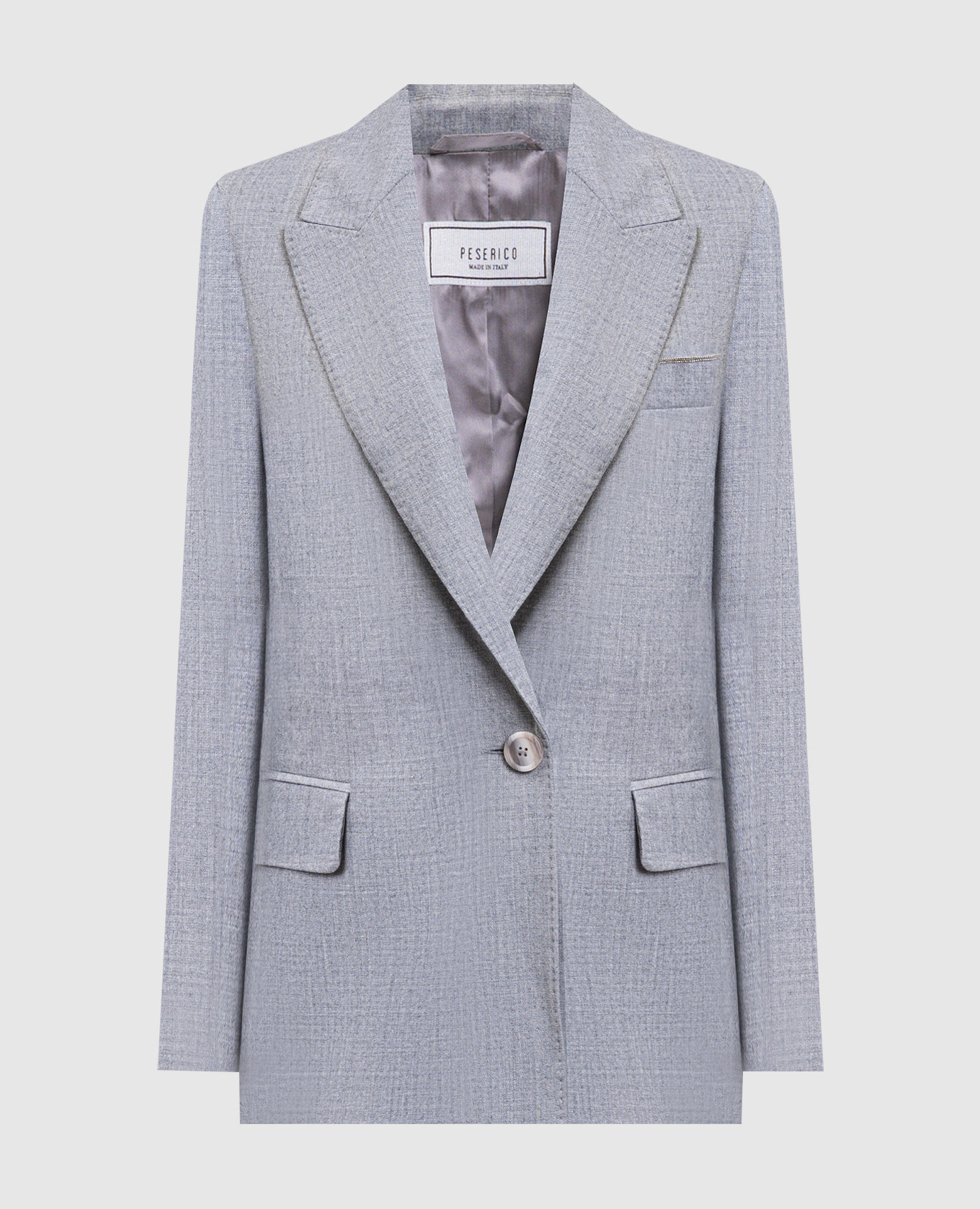 

Gray wool jacket with lurex Peserico, Grey