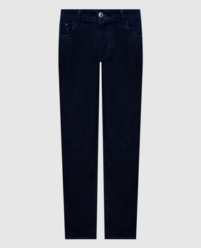Cashmere&Whiskey Blue jeans with logo PHILADELFIA731