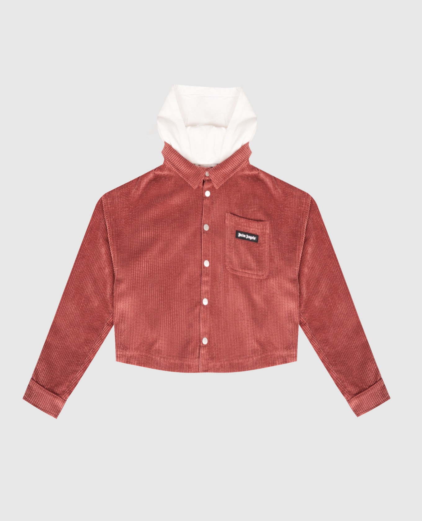

Children's pink corduroy jacket with logo Palm Angels