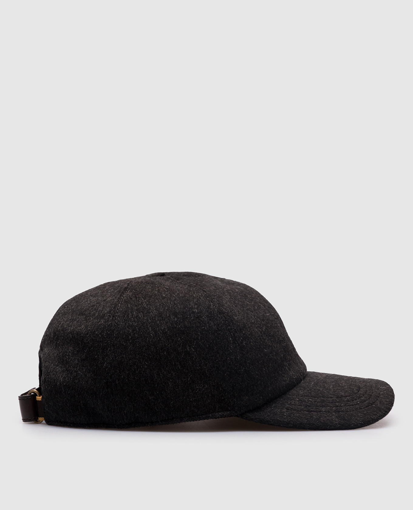 

ROBINSON gray wool and cashmere cap MooRER, Grey