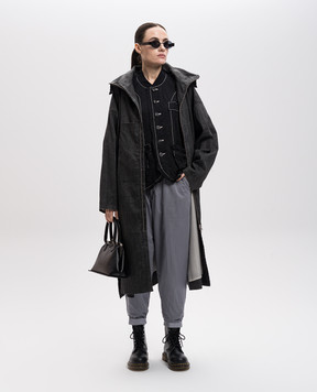 Y`S Yamamoto Gray pants with lapels YTP09029