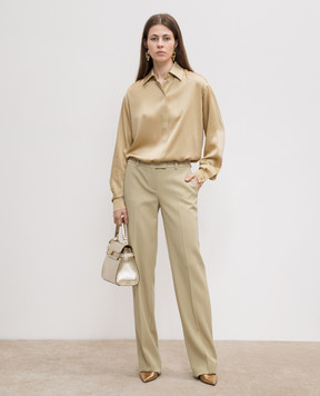 Michael Kors Charmeuse beige blouse CWA7250258