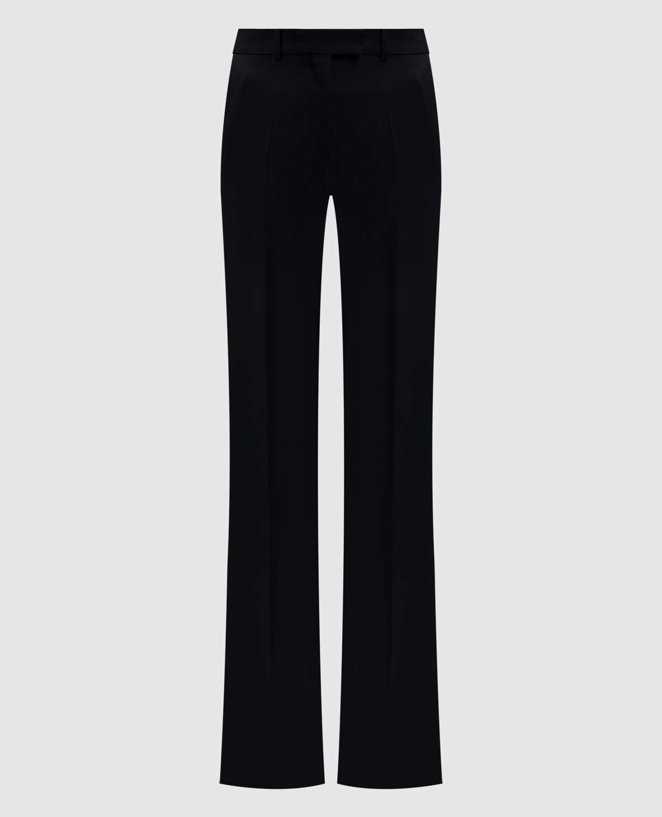 

Black wool flared pants The Attico