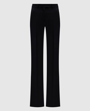 The Attico Black wool flared pants 250WCP00250WWW046AA