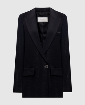 Peserico Black jacket with lurex wool A0161602046