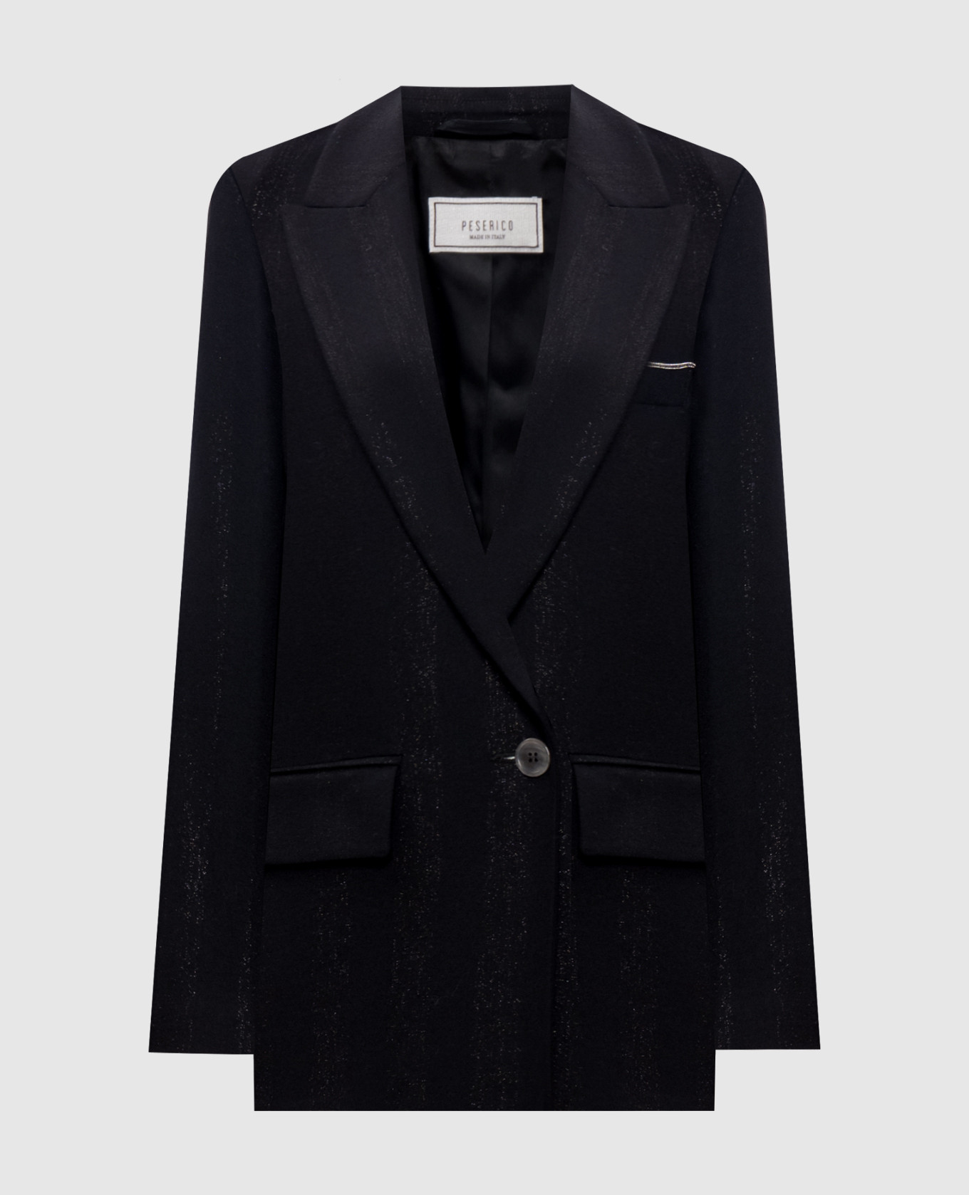 Black jacket with lurex wool Peserico