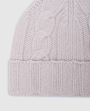 Simonetta Ravizza Gray CERVINO cashmere hat F04KN95T68TR