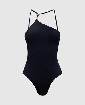 Versace Black swimsuit with branded hairpin 10181211A12917