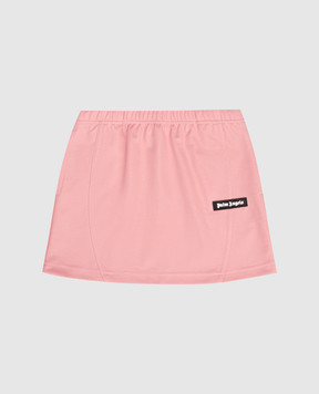 Palm Angels Children's pink skirt with logo PGCN002F25FAB00112+