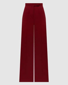 Max Mara NINFA burgundy wool palazzo pants NINFA