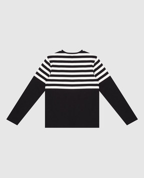 Givenchy Children's black striped longsleeve H3043112+