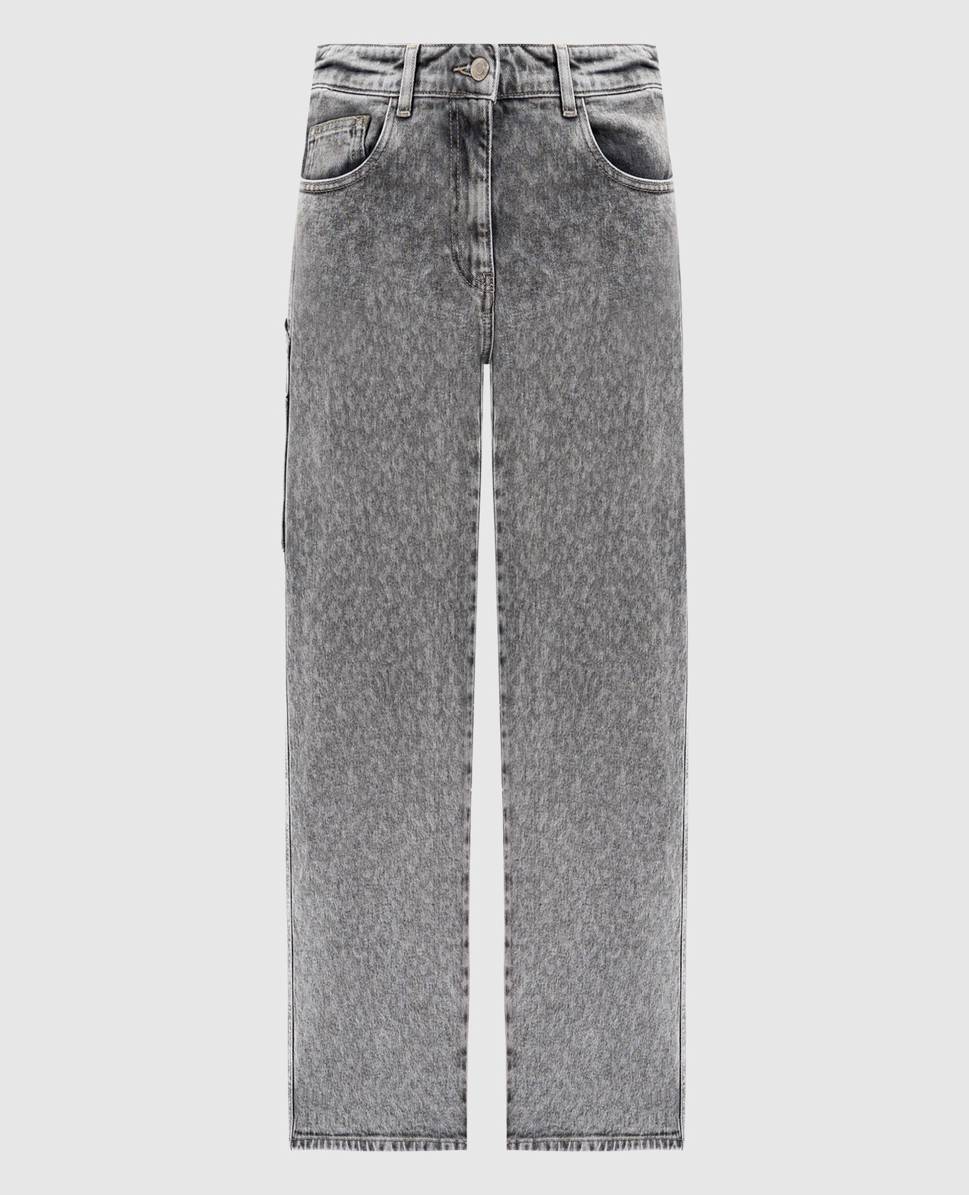 Gray jeans with a worn effect Twinset