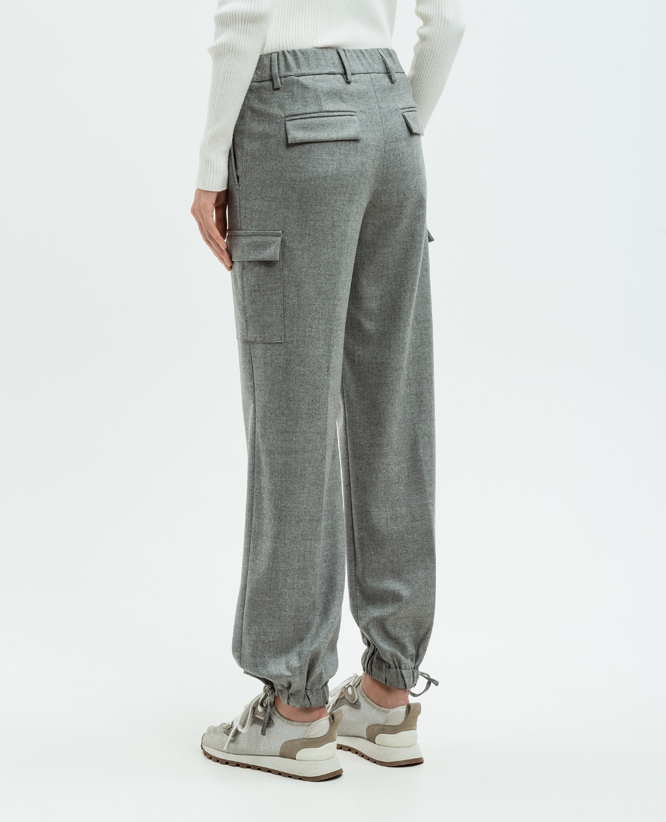

Gray wool cargo pants Enrico Mandelli, Grey