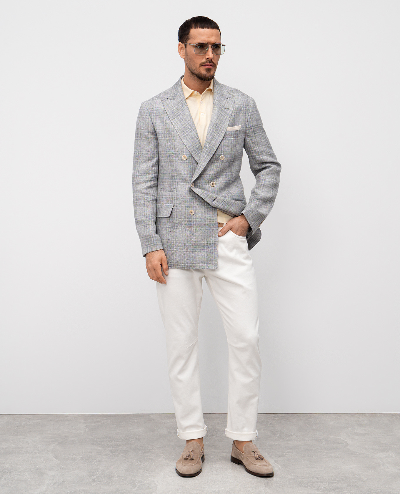 

Yellow polo Brunello Cucinelli