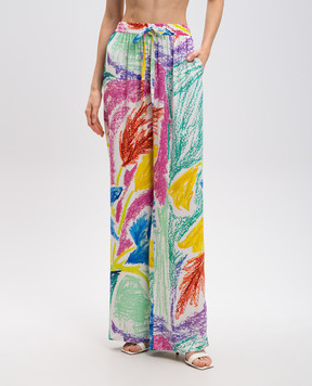 Gary Bigeni QUINN printed silk pants QUINN
