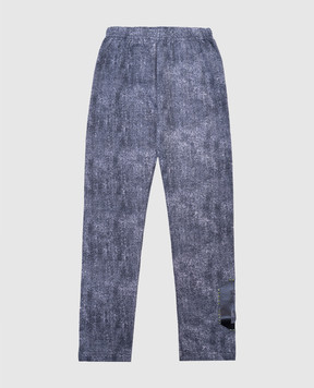 RiminiVeste Children's blue leggings with crystals 440