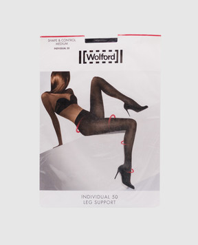Wolford Black tights Shape&Control Medium 50 Den 18600ВЛ16