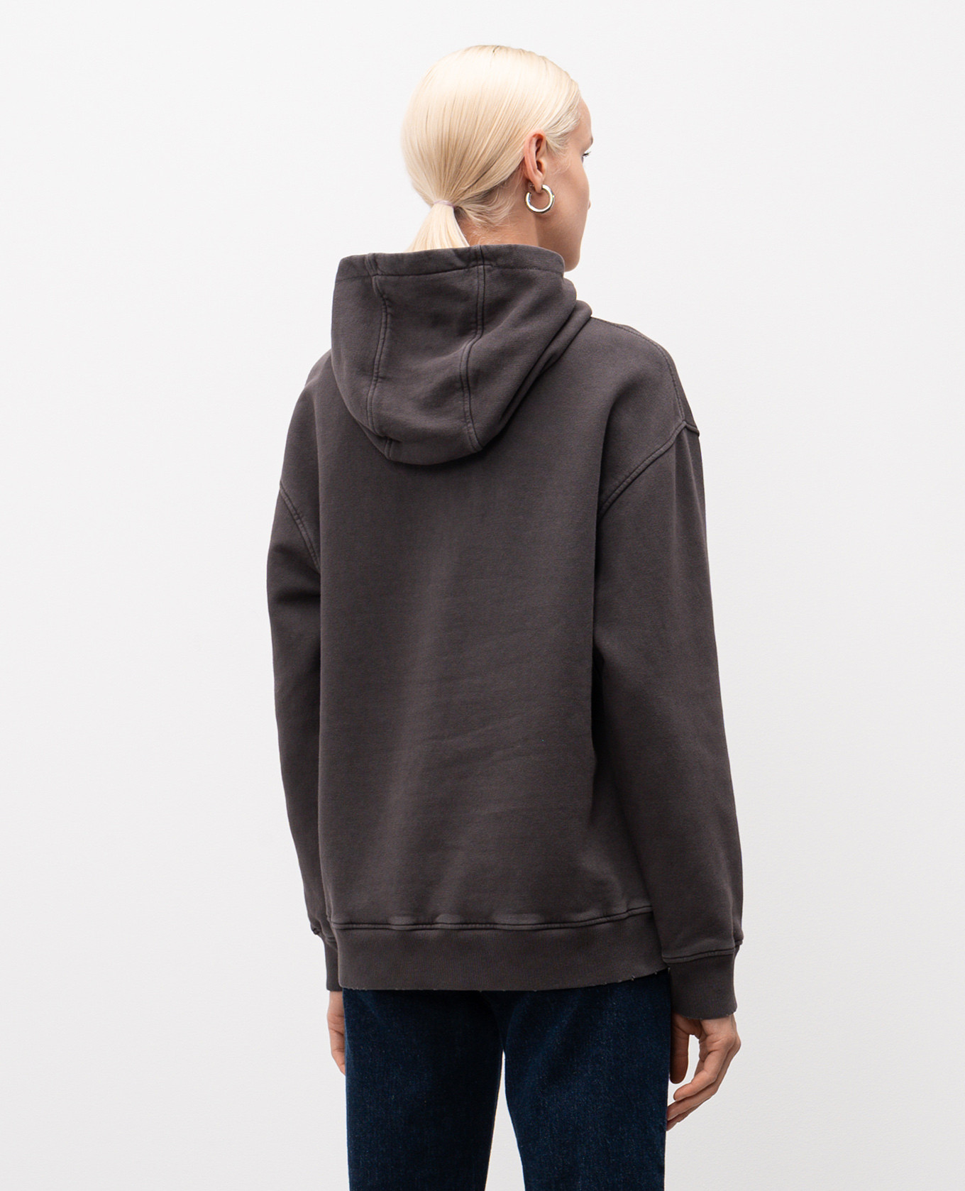 Gray hoodie with print Dondup 4