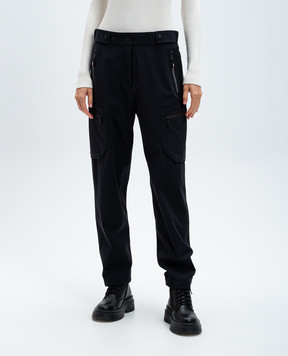 Moncler Grenoble Black pants with logo J20982A00003597FA